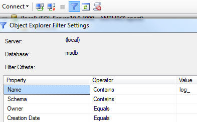 object-explorer-filter-config