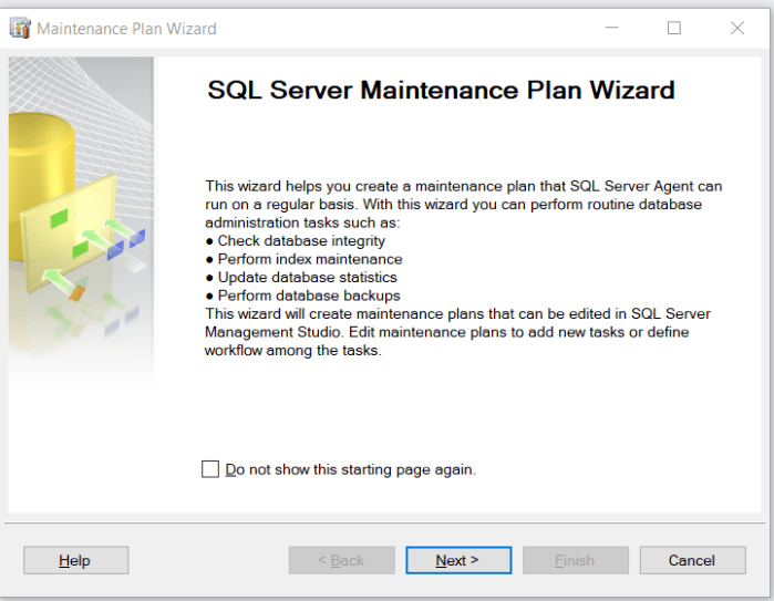 2.SQL Server-Maintenance Plans